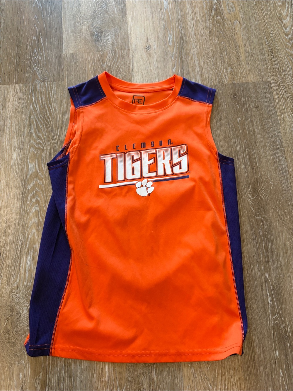 Pro Edge Orange and Purple Clemson Tigers Sleeveless Tank